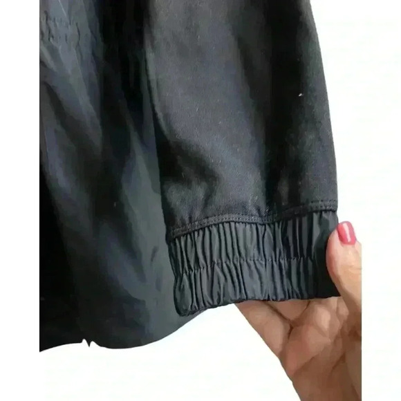 Athleta Women's Triumph Hybrid Crewneck Sweatshirt Oversized Black Small - Picture 6 of 11